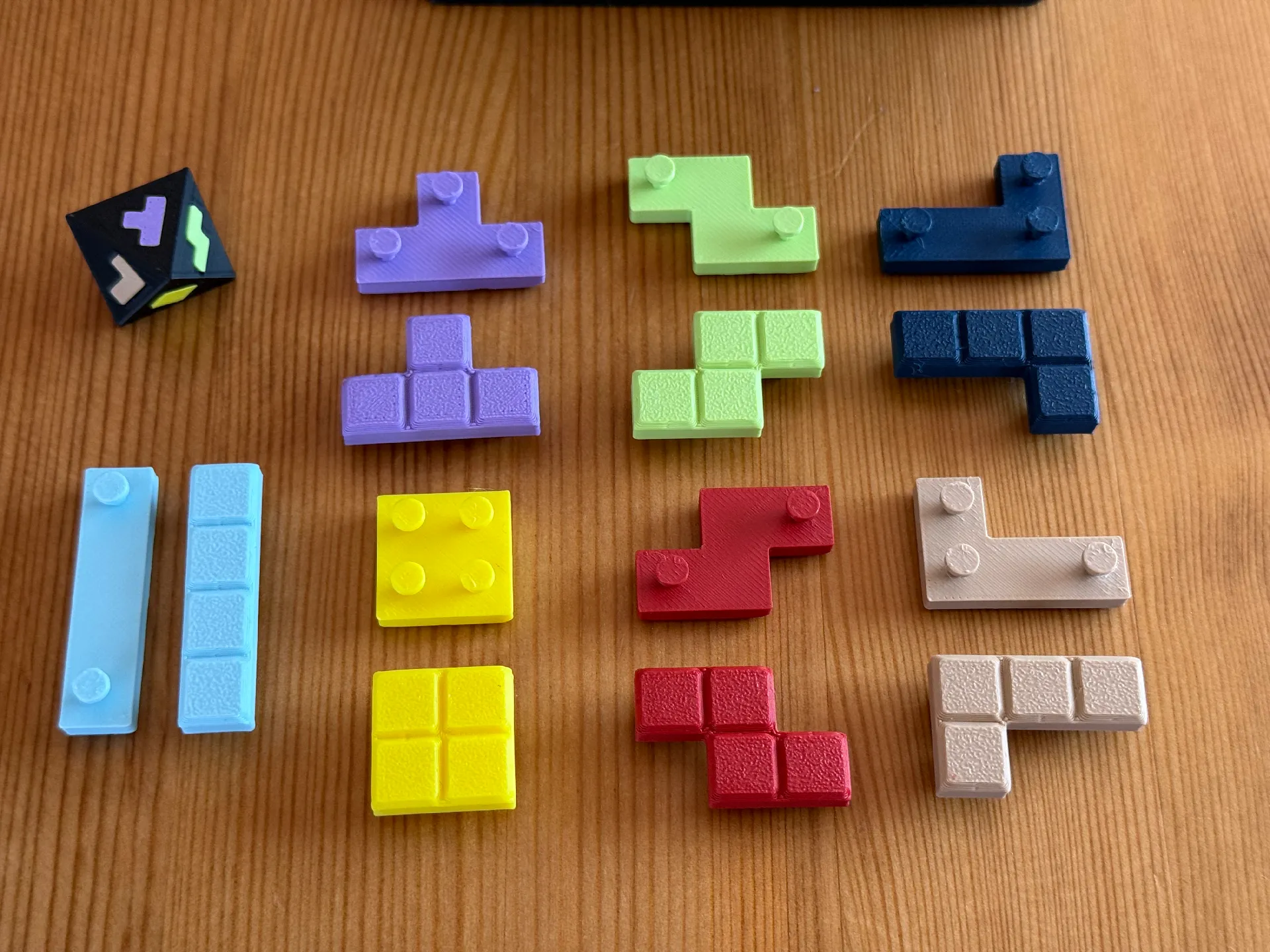 3d Baskı Mekanik Tetris Zekâ Ve Strateji Oyunu - Taşınabilir Seyahat Boy Plastik