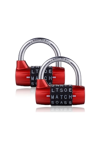 Geeroyoo 5 Haneli Şifreli Kilit, Kapı Ve Dolap İçin Çelik Zincirli, Renk Seçenekli 2'li Paket