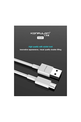 Konfulon Dc04 Süper Hızlı Micro Usb Kablo 1m 2a -