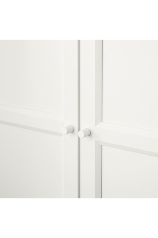 Kapaklı Kitaplık, Beyaz, 80x42x202 Cm Beyaz