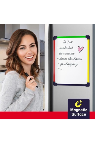 Küçük Beyaz Tahta Çocuklar İçin Kuru Silme Tahtası Taşınabilir 9x12 Seyahat Çizimi Manyetik Mini Beyaz Tahta Öğrenciler Öğretmenler Okul Malzemeleri Lapboard Çocuklar Ve Yeni Yürümeye Başlayan Diğer