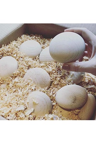Dot Taş Görünümlü Ahşap 10 10 Cm Çok Renkli