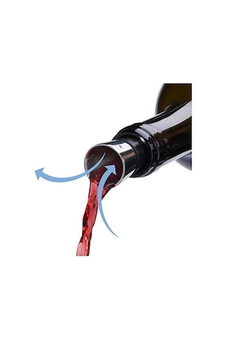 Vino Çelik Şarap Dekanteri & Tıpası