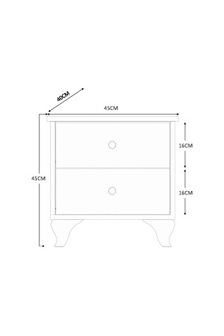 Rabi Mobilya Gold Country Komodin