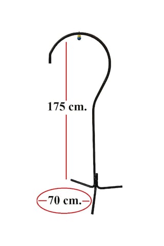 Kuş Kafes Askısı Stand Siyah