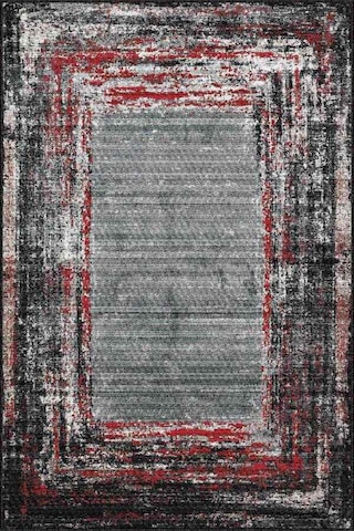 Kırmızı Modern Klasik Kaymaz Tabanlı Dekoratif Halı Ar122n11