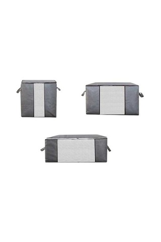Pazly Yorgan Torbaları Takviyeli Suntek Saklama Kulplu Kapları Gri Adet 3 Jo Diğer