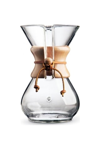 Chemex Cam Kahve Demleme Sürahi-karaf 600 Ml Borosilikat Cam - 4 Cup Coffee Pot Çok Renkli