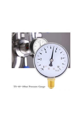 Wezone 0-10 Bar Metal Baskül Manometre, 1/4" Npt Bağlantı, Hava-su-yakıt Ölçümü, Kolay Okuma, Yan Montaj