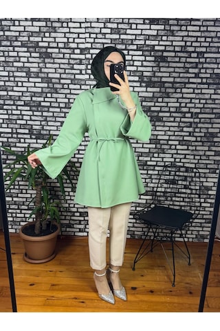 Nurivastore Dora Ceket Bağlama Detaylı Krem