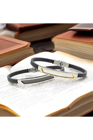 Fm İsim Yazılabilir Kişiselleştirilebilir Çelik Bileklik 3183scb028 Siyah