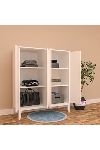 Baby 4 Kapılı Gardırop Mdf Sis Gri