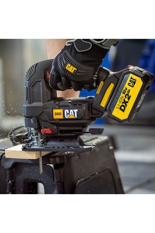 Cat DX51BC 18Volt 2.0Ah Li-ion Tek Akülü Profesyonel Kömürsüz Dekupaj Testere