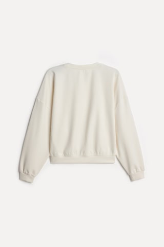 Mudo Kadın Kadın Ekru Bisiklet Yaka Sweatshirt 1272025