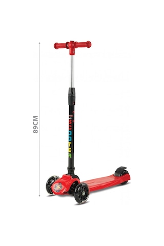 Ümit Babyhope 143 Smart Plus Kırmızı Katlanabilir Scooter Çok Renkli