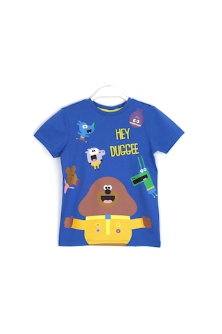 Hey Duggee Baskılı Erkek Çocuk Tshirt 1 - 5 Yaş Mavi