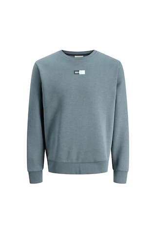 Jack & Jones Erkek Jjpan Bisiklet Yaka Logo Detaylı Sweatshirt 12310759 Havacı