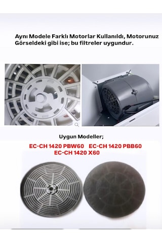 Eminçelik Piramit Davlumbaz Karbon Filtre Model Ec-ch 1420x60