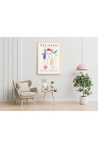 Pablo Picasso Çerçevesiz Poster Duvar Tablosu Dnm6 50x70