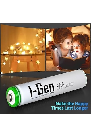 B136 16 Adet Aaa 900 Mah Şarj Edilebilir İnce Kalem Pil 1.2v Ni-mh Şarjlı Pil
