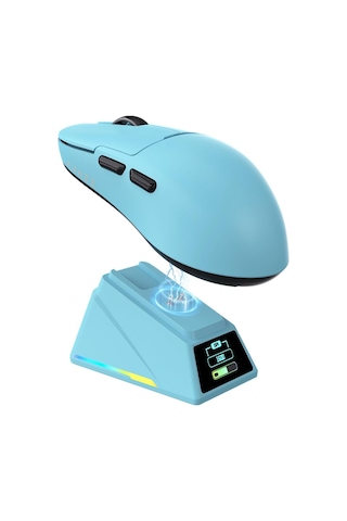 Aj159 Apex 8k Oyun Mouse, 3 Modlu Tft Ekranlı Manyetik Şarj İstasyonu,paw3950 Sensör, 56 Gram Diğer