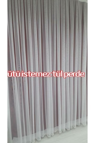 Düz Sade Tül Perde Kurşunlu Trend Zemin si. (389589806)