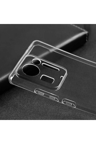 Xiaomi Mi Mix 4 Kılıf Kamera Korumalı Süper Silikon Kılıf Renksiz