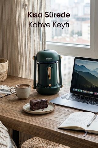 Fressi FR-TK205 Türk Kahve Makinesi Sesli Uyarı Sistemi