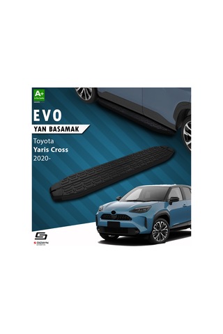 S-dizayn Toyota Yaris Cross Evo Siyah Yan Basamak 173 Cm 2020 Üzeri A+ Kalite
