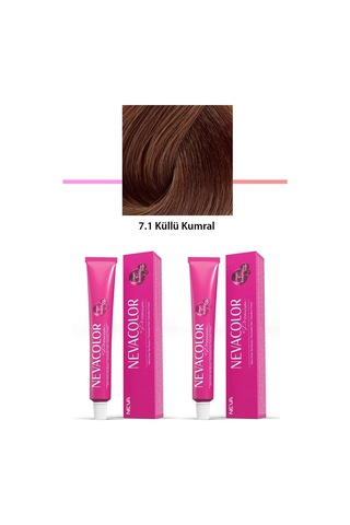 2 Li Set Premium 7.1 Küllü Kumral - Kalıcı Krem Saç Boyası 2 X 50 G Tüp