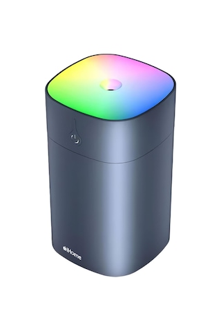 Rgb Renkli Aromaterapi Difüzör Ve Ultrasonik Hava Nemlendirici Buhar Makinesi Siyah, 400ml