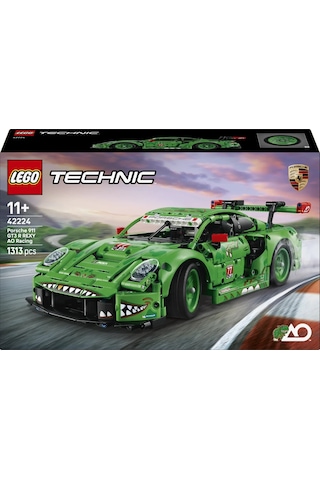 LEGO® Technic™ Porsche 911 GT3 R REXY AO Racing Araba 42224 – 11 Yaş ve Üzeri Çocuklar için Yaratıcı Oyuncak Yapım Seti(1313Parça)