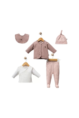 Fevien Tropical Cutie 5 Parça Hastane Çıkışı Pink Pink