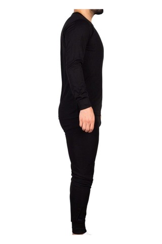Unisex Siyah Alt Üst Takım Termal Içlik Siyah