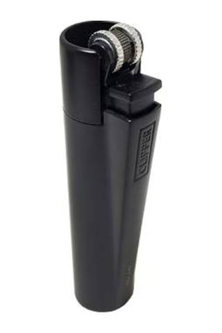 Clipper Metal Çakmak Kutulu Siyah Cliper Çakmak Gazı
