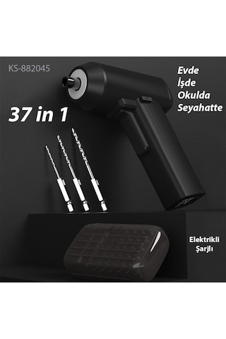 Kingsdun Sarjli Tornavida Seti 32 Parça Manyetik Uç 3.6v 1300mah