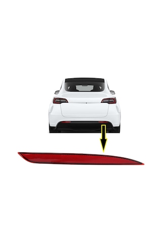 Tampon Reflektörü Arka Sağ Tesla Model Y 2020/- İthal Tampon Reflektörü Arka Sağ Tesla Model Y 2020/- İthal