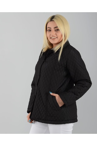 Vetre Mevsimlik Astarlı Kapitone Mont Siyah Büyük Beden 1030 Siyah