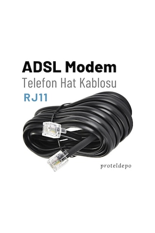 Irenis ADSL VDSL Modem Kablosu RJ11 Kablo. Köken Telefon Kablosu 10 M