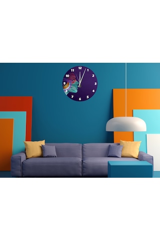Ti-play Sihirli Zaman 30x30cm Akrilik Dekoratif Modern Duvar Saati ÇOk Renkli