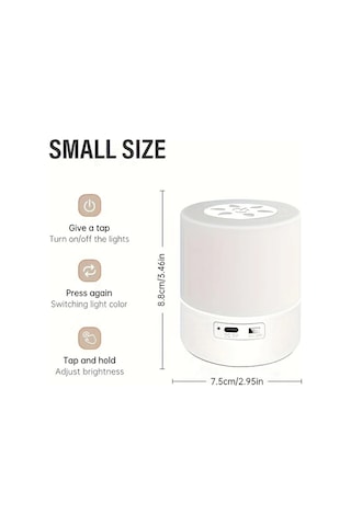 Boatshop1 Led Yatak Lambası Small Ruler Şarj Edilebilir Masa Lambası Ev Aydınlatma Sıcak Rahat Işık Huzurlu Atmosfer Çok Fonksiyonlu Gece Lambası Yatak Odası Koridor Gardırop İçin