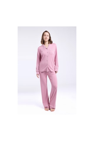 Pierre Cardin Kadın Pembe Gömlek Pijama Pembe
