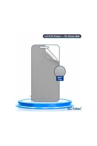 Schitec Lg K10 Power Uyumlu Ön Yüzey Mat Hidrojel Ekran Koruyucu