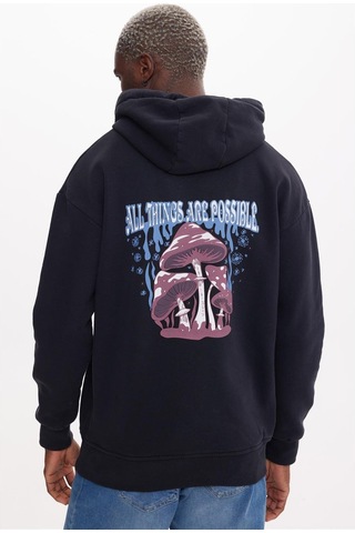 The Crow Possıble Siyah Hoodıe Sweatshırt Siyah