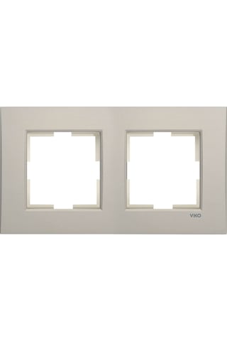 Viko Novella Eloxal Bronz Metal İkili Çerçeve - 92192302