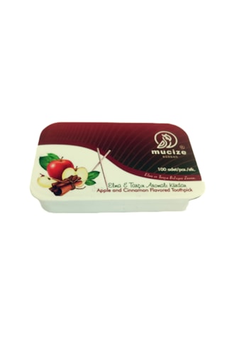 Mucize 2"li Set Elma-tarçın Aromalı Kürdan Metal Kutu Doypak