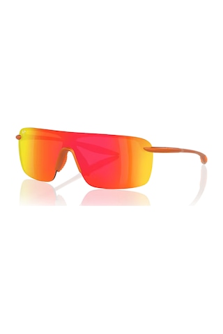 Mj0680s 00429 99 Unisex Polarize Geometrik Aynalı Outdoor Turuncu Kemik Güneş Gözlüğü Turuncu