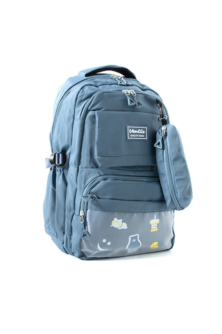 Ventis Qualty Okul Çantası Su Geçirmez Klinkır Kumaş Unisex Sırt Çantası Model 7d Mavi