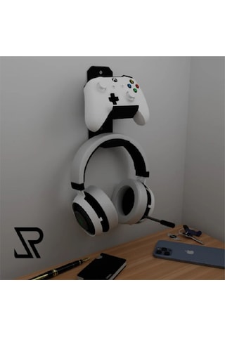 Duvara Montajlı Ps Joystick Ve Kulaklık Askısı