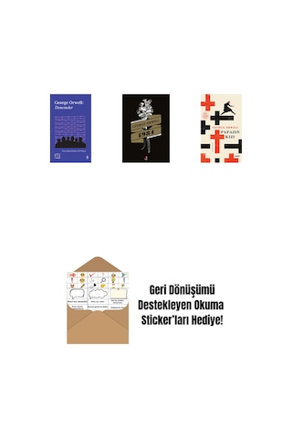 Everest Açıkhava 24 - Denemeler + 1984 + Papazın Kızı Ciltli + Okuma Sticker'ları
